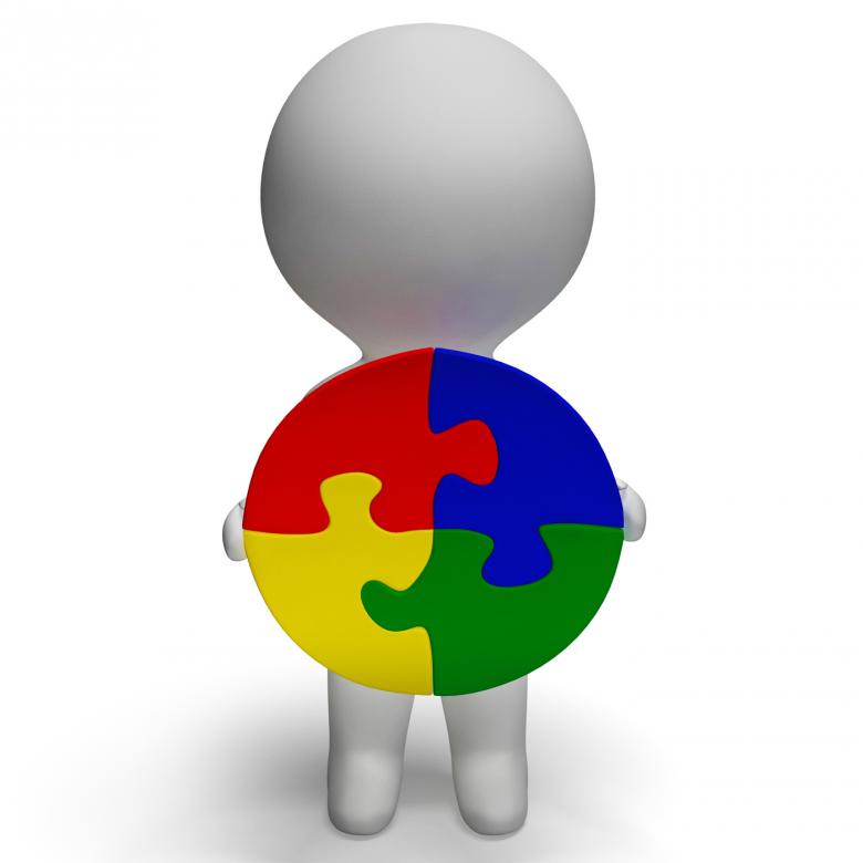Free stock image of Jigsaw Solution And 3d Character Shows Solution Or Wholeness created by Stuart Miles