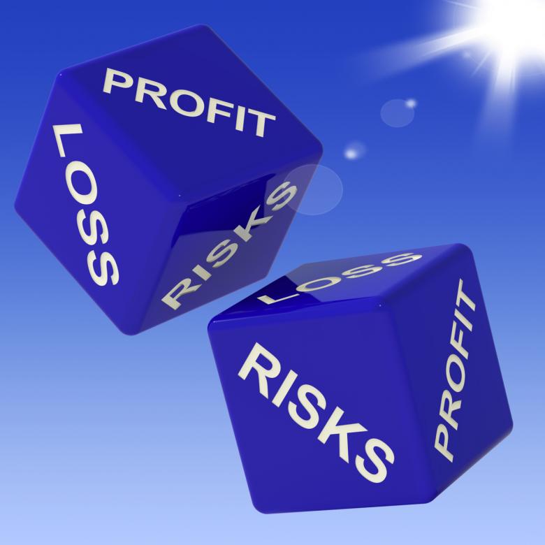 Free stock image of Profit, Loss, Risks Dice Showing Incomes created by Stuart Miles