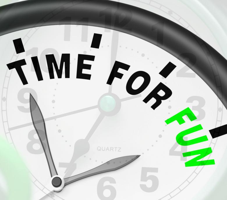 Free stock image of Time For Fun Means Enjoyment Joy And Happiness created by Stuart Miles