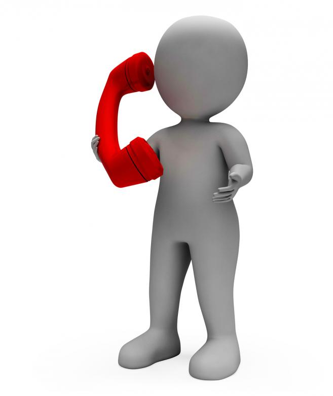 Free stock image of Character Call Represents Contact Talks And Communicating 3d Rendering created by Stuart Miles