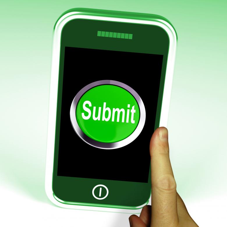 Free stock image of Submit Smartphone Means Submitting On Entering Online created by Stuart Miles