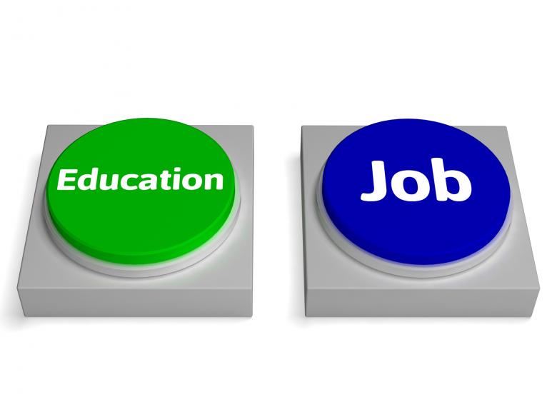 Free stock image of Education Job Buttons Shows Learning Or Earnng created by Stuart Miles