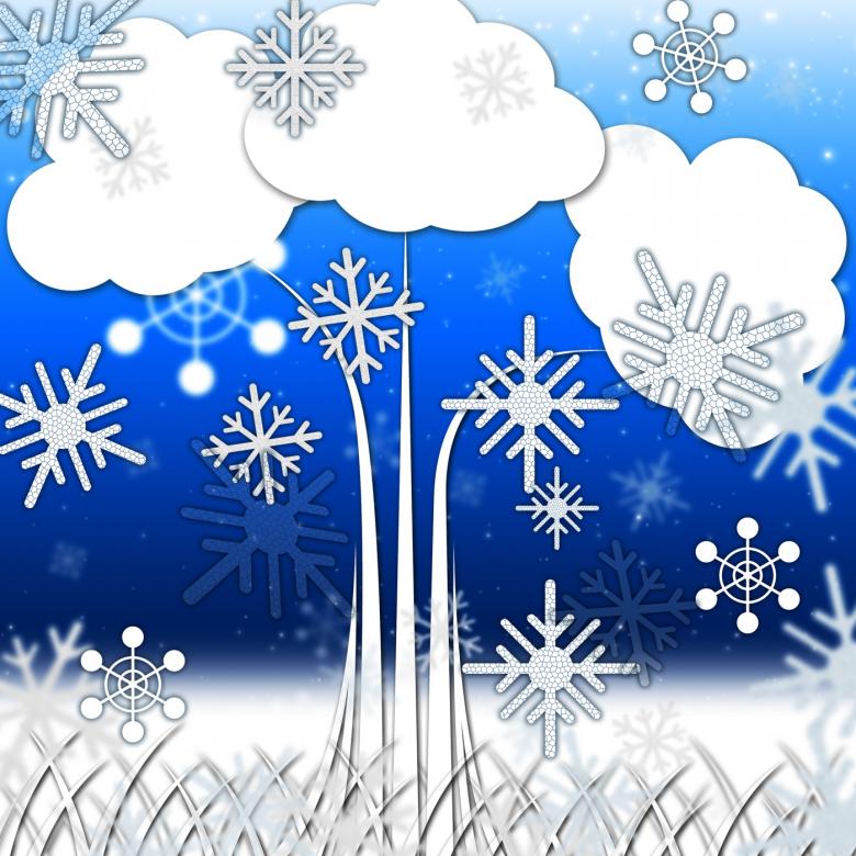 Free stock image of Tree Background Means Branches Leaves And Snowflakes created by Stuart Miles