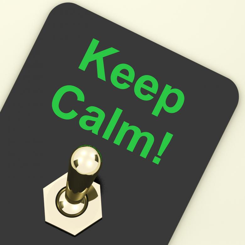 Free stock image of Keep Calm Switch Shows Keeping Calmness Tranquil And Relaxed created by Stuart Miles