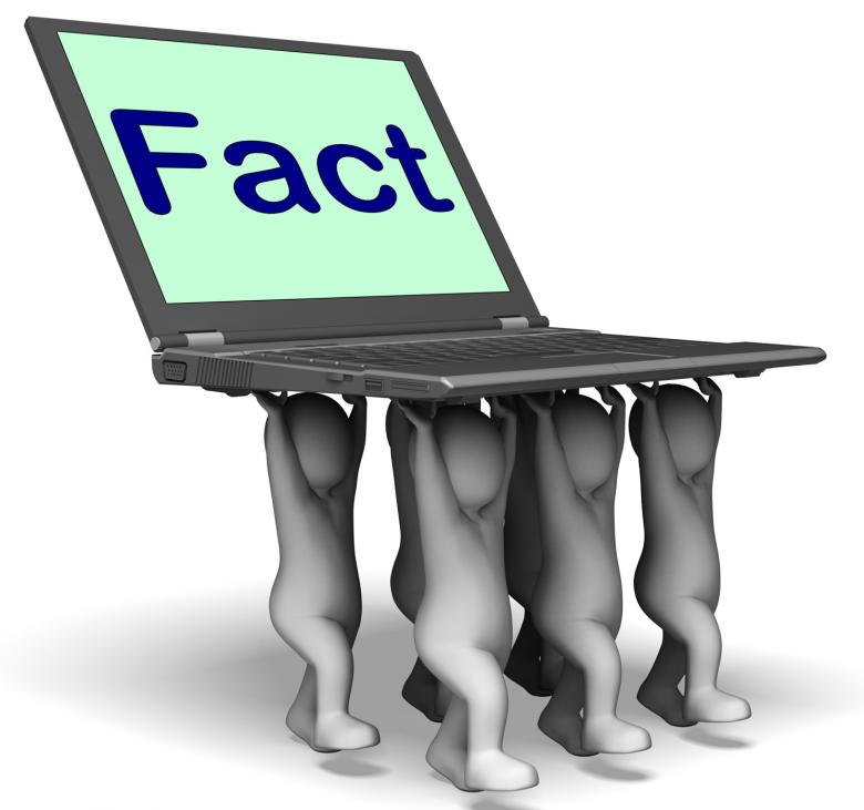 Free stock image of Fact Characters Laptop Shows Truth Facts And Knowledge created by Stuart Miles