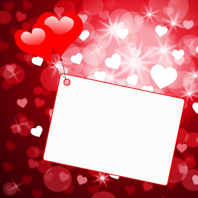Free stock image of Copyspace Tag Represents Valentines Day And Card created by Stuart Miles