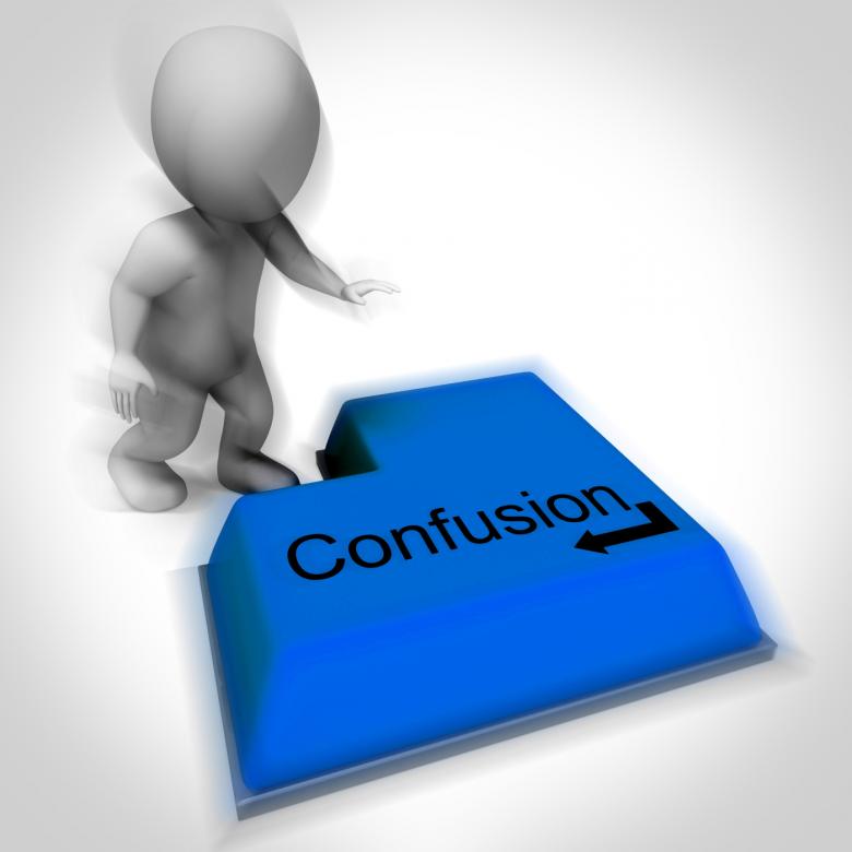 Free stock image of Confusion Keyboard Means Unsure Muddled Or Bewildered created by Stuart Miles