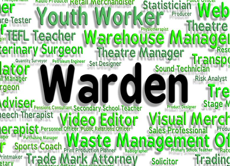 Free stock image of Warden Job Indicates Occupations Position And Steward created by Stuart Miles