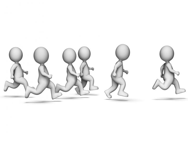 Free stock image of Characters Teamwork Shows Get Fit And Combined 3d Rendering created by Stuart Miles