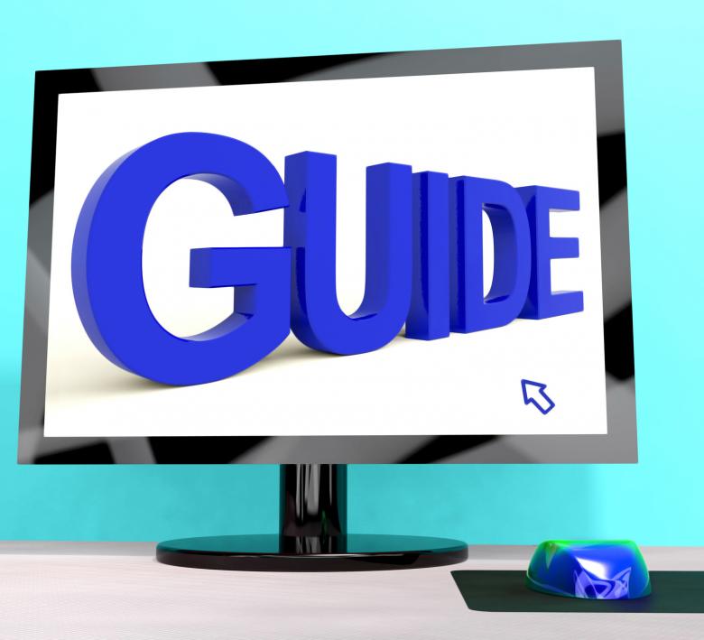 Free stock image of Guide Word On Computer Shows Guidance Or Training created by Stuart Miles