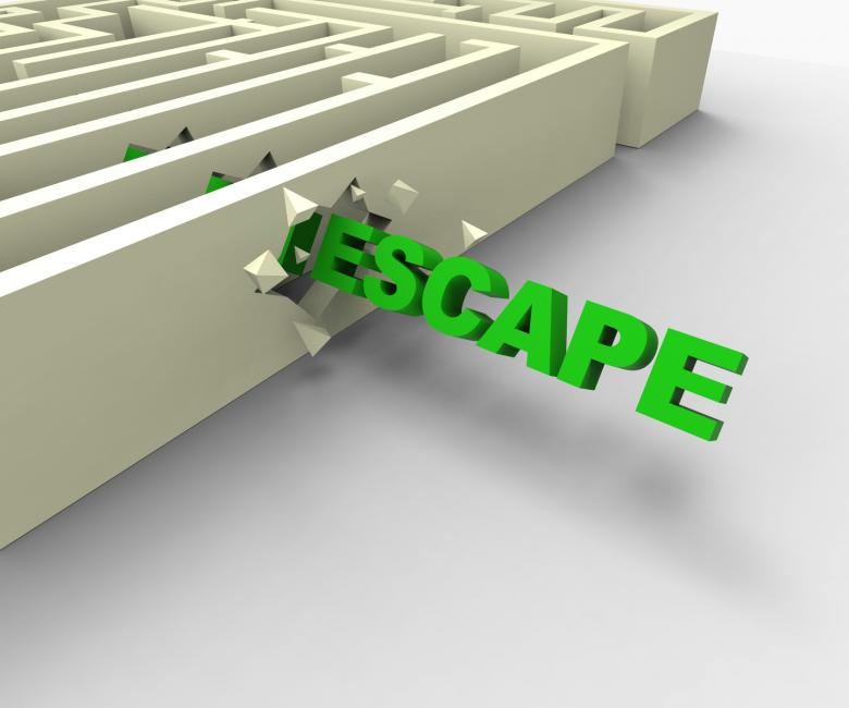 Free stock image of Escape From Maze Shows Jailbreak created by Stuart Miles