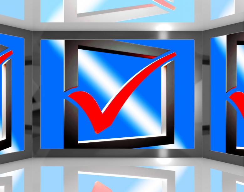 Free stock image of Check Mark On Screen Showing Accepted Merchandise created by Stuart Miles
