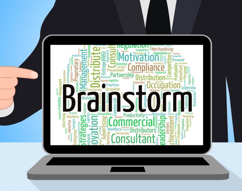 Free stock image of Brainstorm Word Means Put Heads Together And Brainstorms created by Stuart Miles