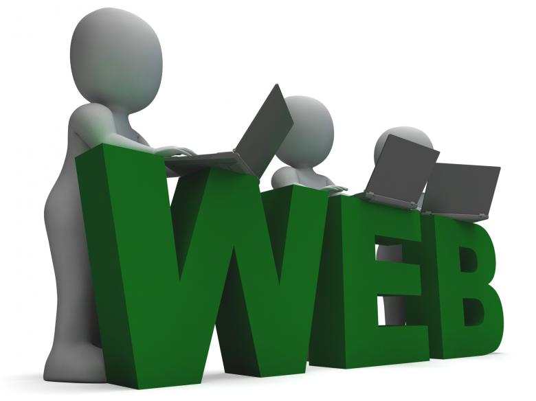 Free stock image of Web Word Shows World Wide Web created by Stuart Miles