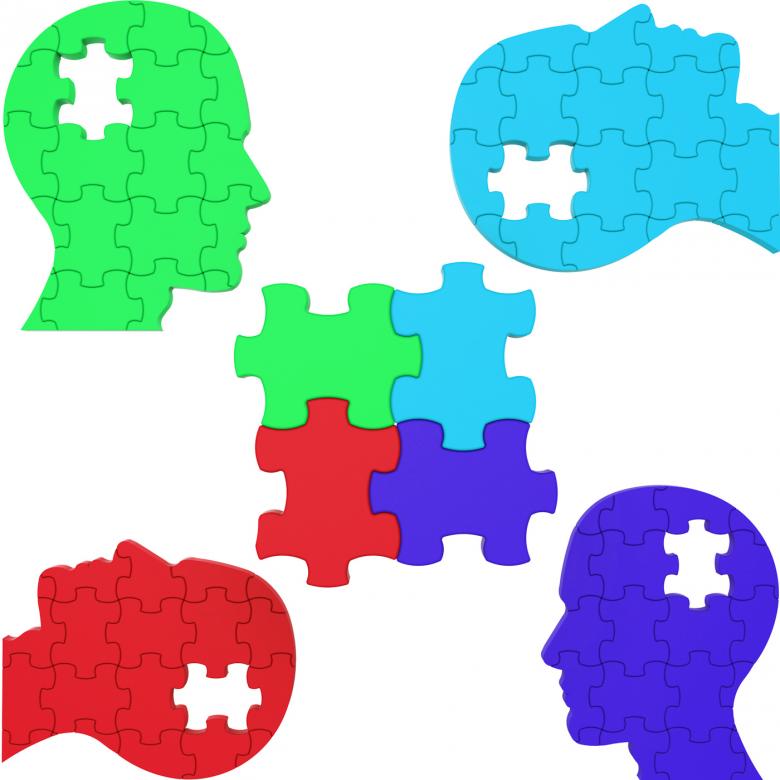 Free stock image of Teamwork Heads Means Think About It And Combined created by Stuart Miles