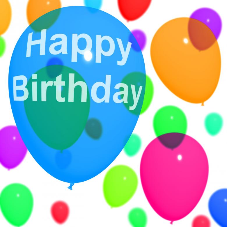 Free stock image of Multicolored Balloons For Celebrating A Birthday created by Stuart Miles
