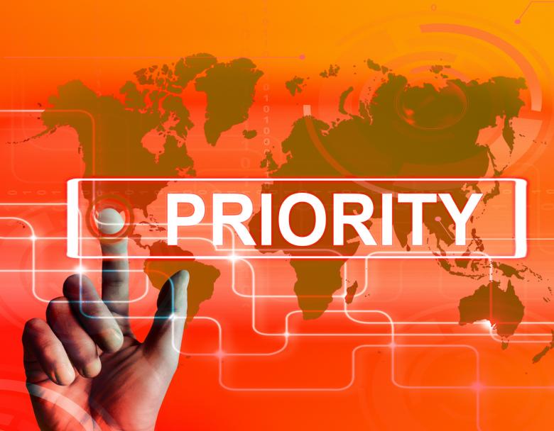 Free stock image of Priority Map Displays Superiority or Preference in Importance Worldwid created by Stuart Miles