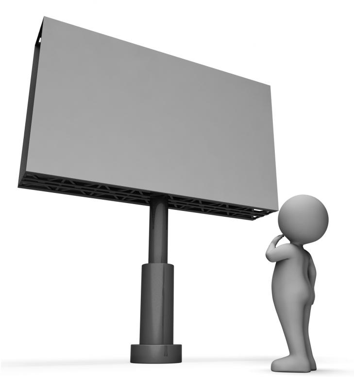 Free stock image of Sign Copyspace Means Render Displaying And Character 3d Rendering created by Stuart Miles