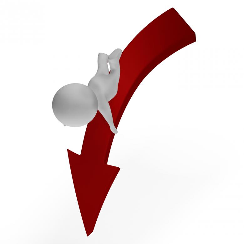 Free stock image of Falling 3d Character Showing Danger And Ruin created by Stuart Miles
