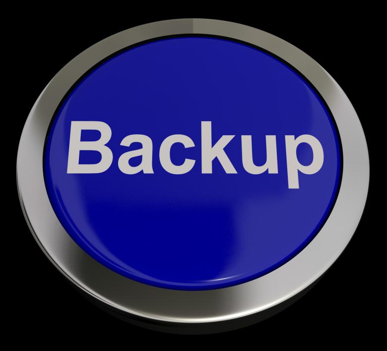 Free stock image of Backup Button In Blue For Archiving And Storage created by Stuart Miles