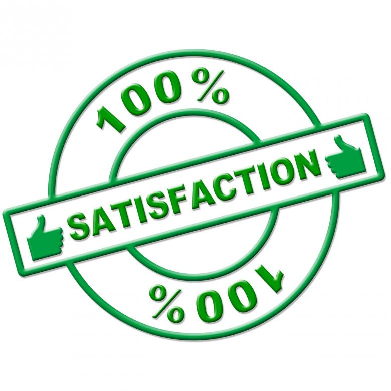 Free stock image of Hundred Percent Satisfaction Indicates Absolute Satisfied And Contentm created by Stuart Miles