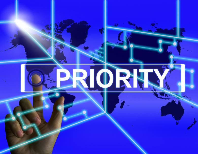 Free stock image of Priority Screen Shows Superiority or Preference in Importance Worldwid created by Stuart Miles