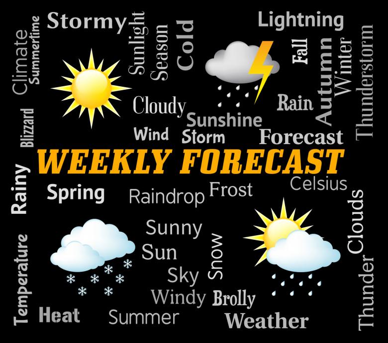 Free stock image of Weekly Forecast Represents Bad Weather And Forecasts created by Stuart Miles