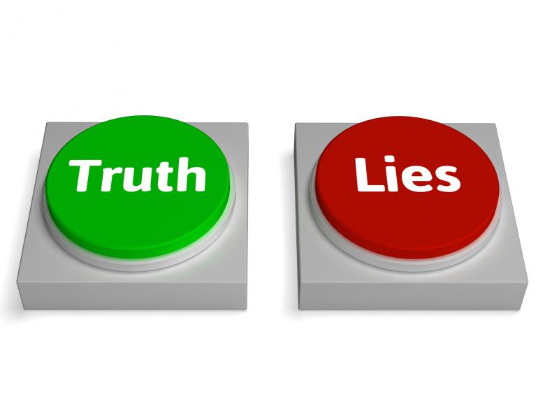 Free stock image of Truth Lies Buttons Show True Or Liar created by Stuart Miles