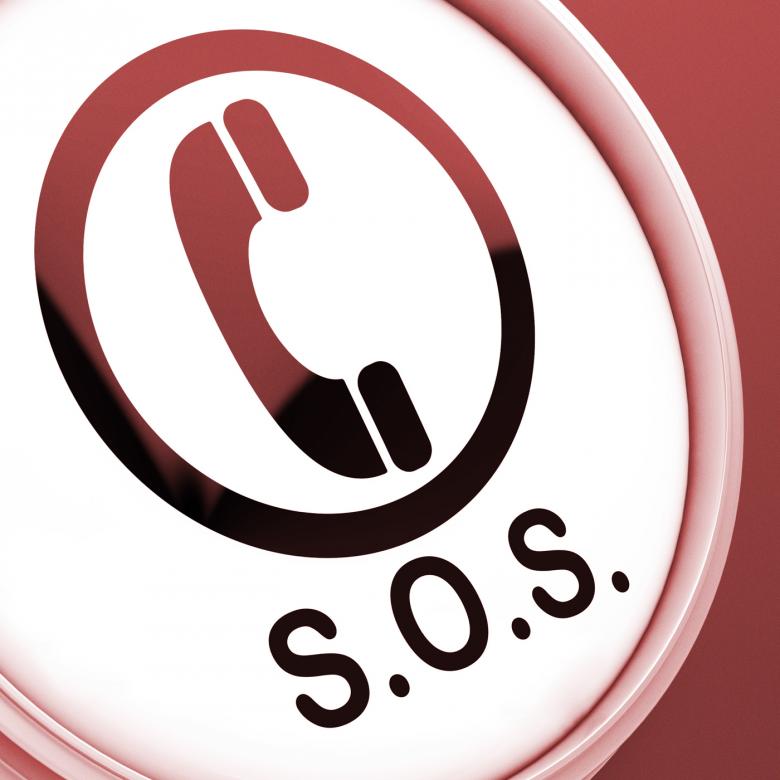 Free stock image of SOS Button Shows Call For Urgent Help created by Stuart Miles