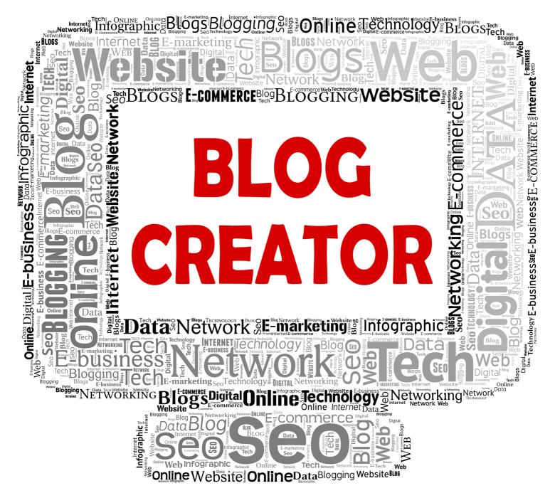 Free stock image of Blog Creator Indicates Web Site And Blogger created by Stuart Miles