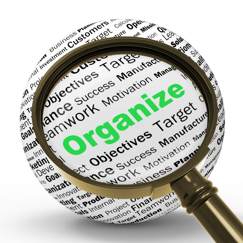 Free stock image of Organize Magnifier Definition Shows Structured Files Or Management created by Stuart Miles