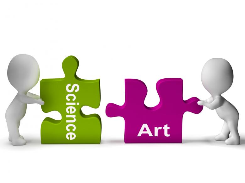 Free stock image of Science Art Puzzle Shows Scientific And Artistic created by Stuart Miles