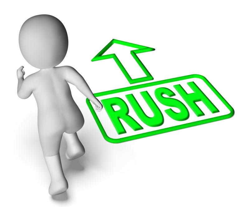 Free stock image of Rush And Running 3D Character Shows Urgent Hurry Priority created by Stuart Miles