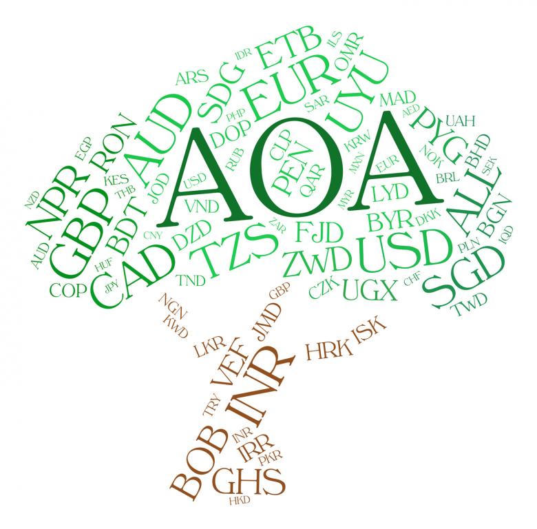 Free stock image of Aoa Currency Indicates Exchange Rate And Coin created by Stuart Miles