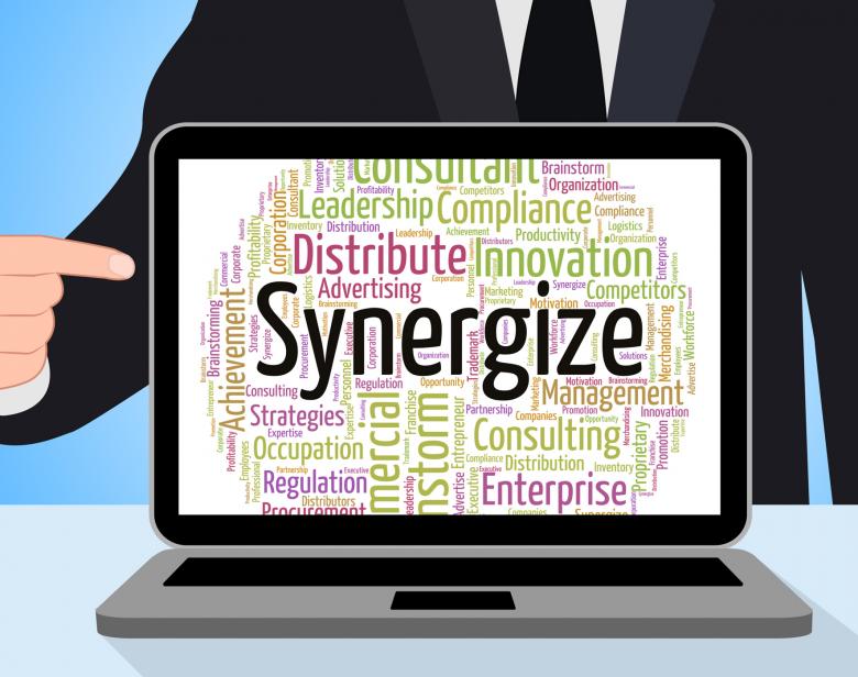 Free stock image of Synergize Word Represents Work Together And Cooperation created by Stuart Miles