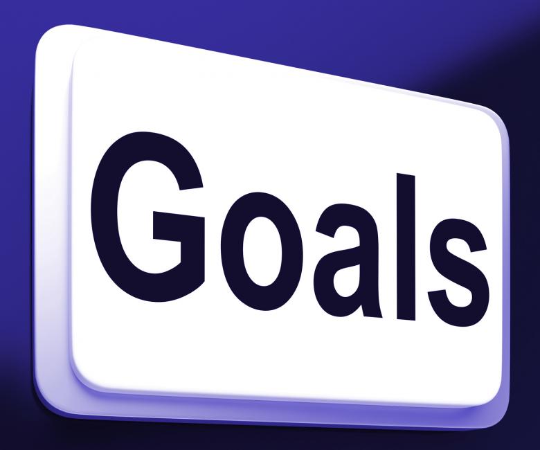 Free stock image of Goals Button Shows Aims Objectives Or Aspirations created by Stuart Miles