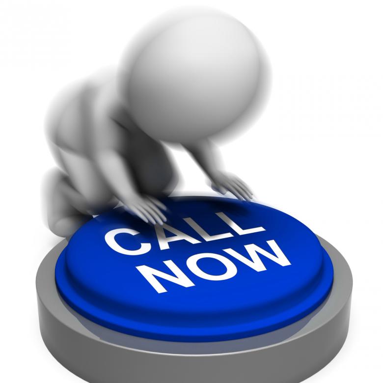 Free stock image of Call Now Pressed Shows Client Support Phone Number created by Stuart Miles