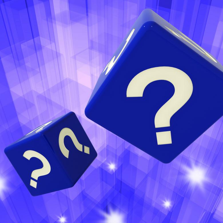 Free stock image of Question Mark Dice Background Showing Confusion created by Stuart Miles