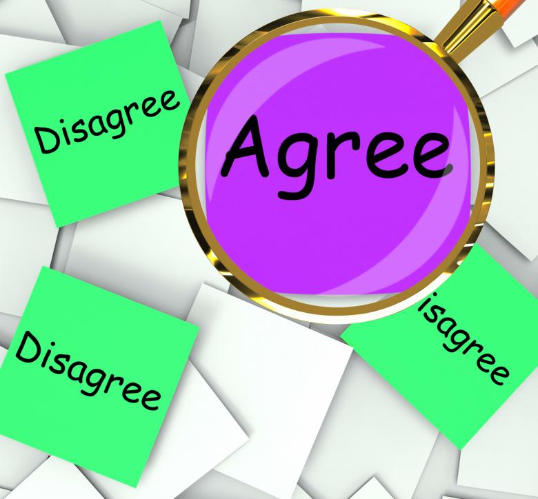 Free stock image of Agree Disagree Post-It Papers Mean For Or Against created by Stuart Miles