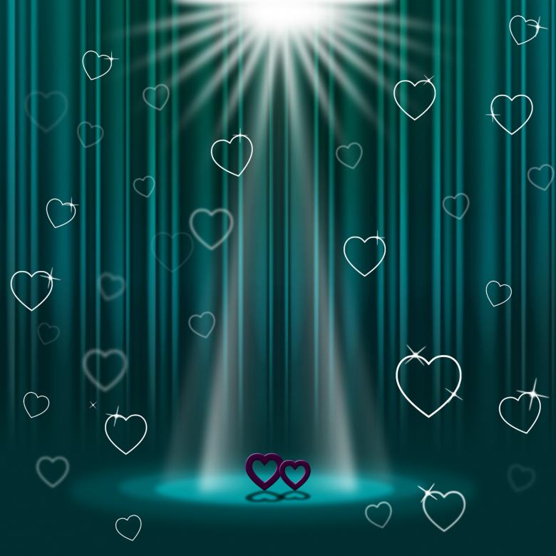Free stock image of Spotlight Green Shows Valentines Day And Entertainment created by Stuart Miles