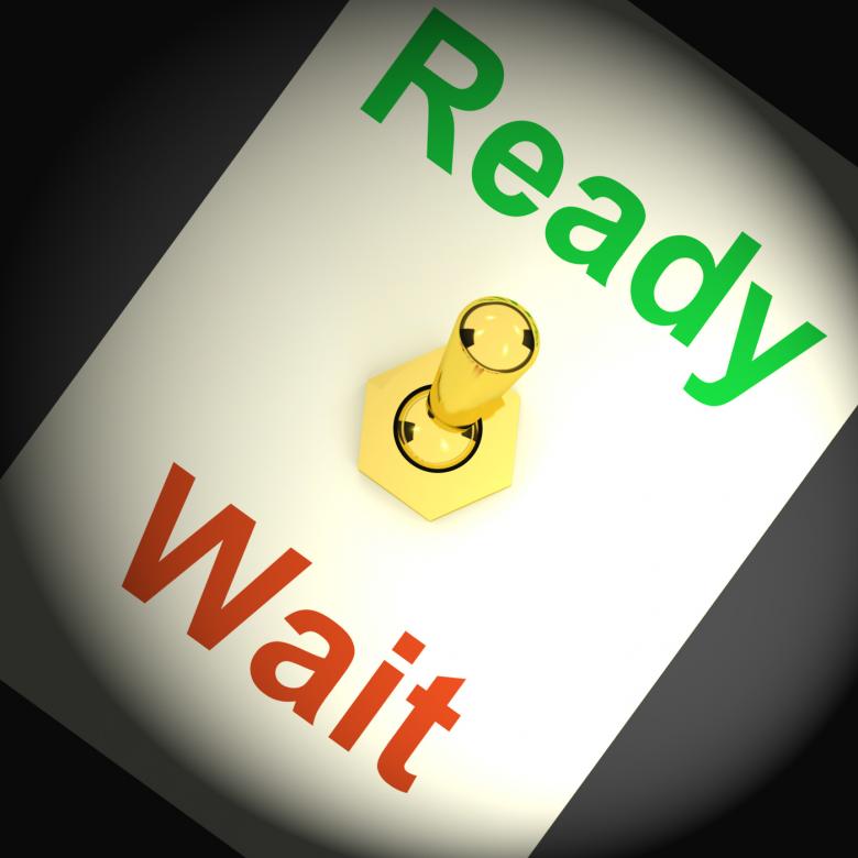 Free stock image of Ready Wait Switch Shows Preparedness And Delay created by Stuart Miles