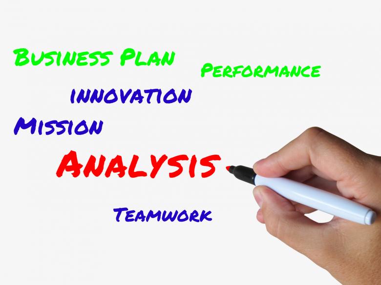 Free stock image of Analysis Words on Whiteboard Mean Analyzing Examining and Checking Dat created by Stuart Miles