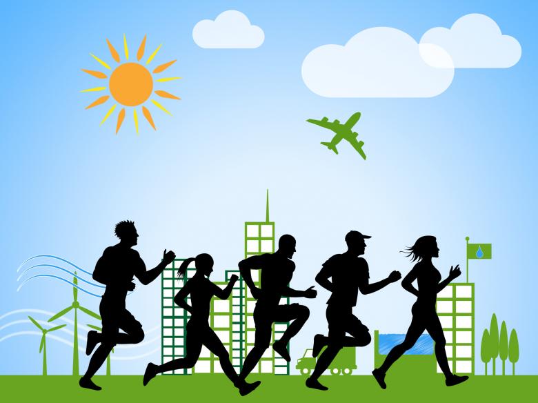 Free stock image of City Jogging Indicates Get Fit And Sprint created by Stuart Miles