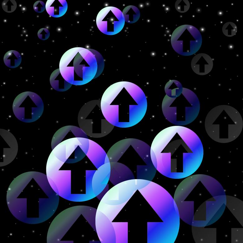 Free stock image of Black Arrows Background Means Upwards In Space created by Stuart Miles