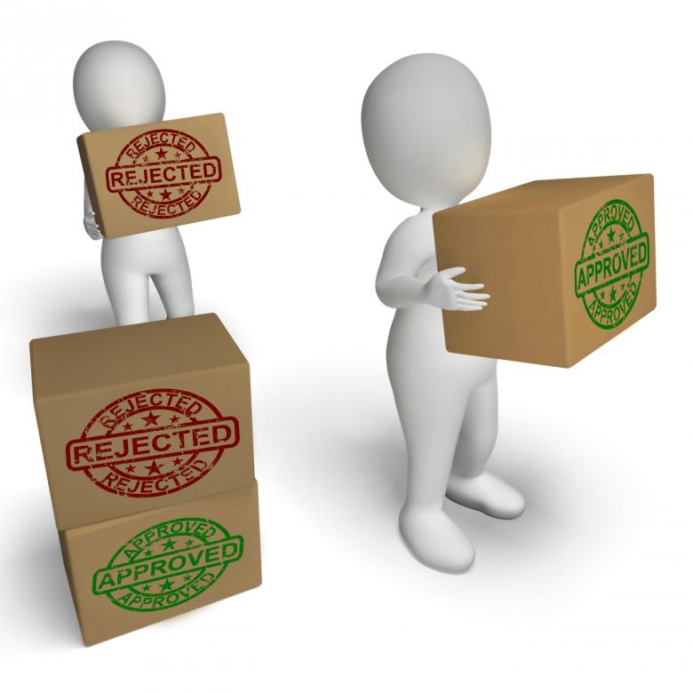 Free stock image of Approved Rejected Boxes Mean Product Testing Quality Control created by Stuart Miles