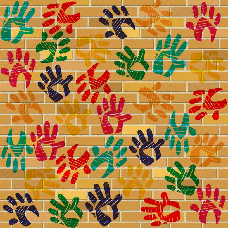 Free stock image of Brick Wall Indicates Multicolored Painted And Design created by Stuart Miles