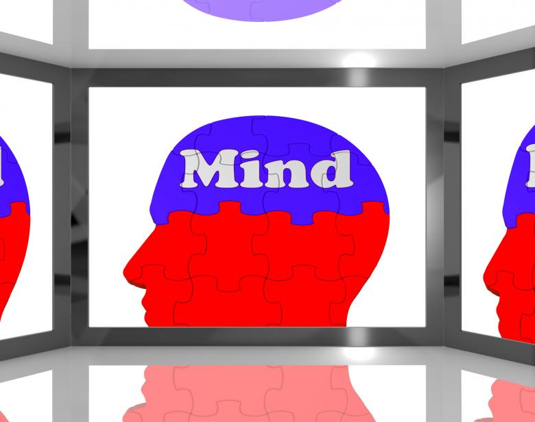 Free stock image of Mind On Brain On Screen Showing Human Capacities created by Stuart Miles