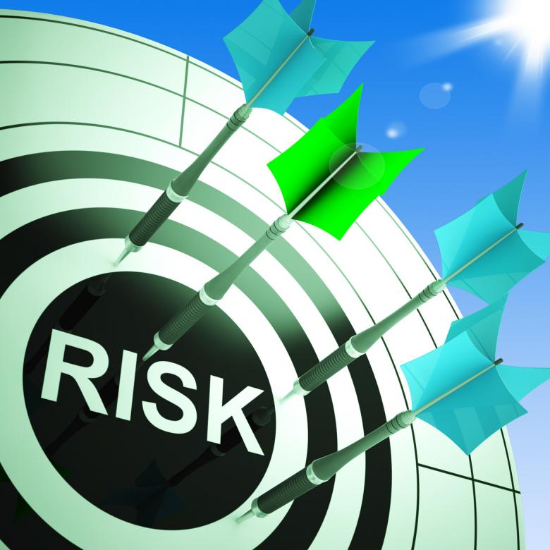 Free stock image of Risk On Dartboard Showing Dangerous created by Stuart Miles