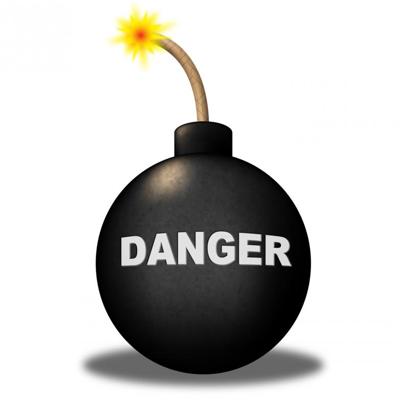 Free stock image of Danger Alert Indicates Beware Explosion And Safety created by Stuart Miles
