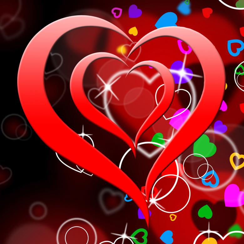 Free stock image of Heart On Background Means Creativity And Artistic Nature created by Stuart Miles